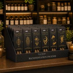Set of 24 x Back-Flow Incense Cones Esoteric in Display Box