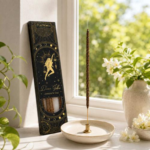Smudge Incense Esoteric Divine Goddess Jasmine & Oud x 6