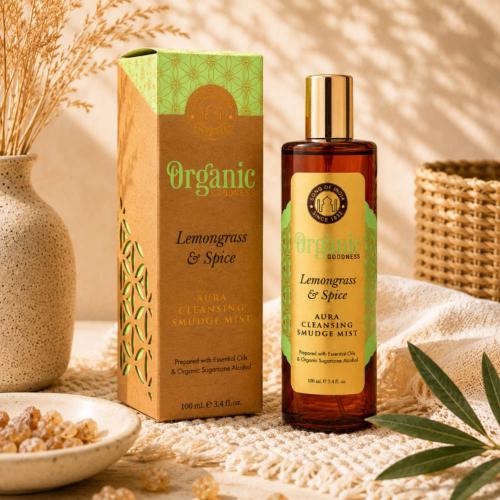 Aura Smudge Spray Organic Goodness Lemongrass & Spice 100ml