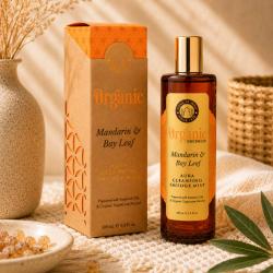 Aura Smudge Spray Organic Goodness Mandarin & Bay Leaf 100ml