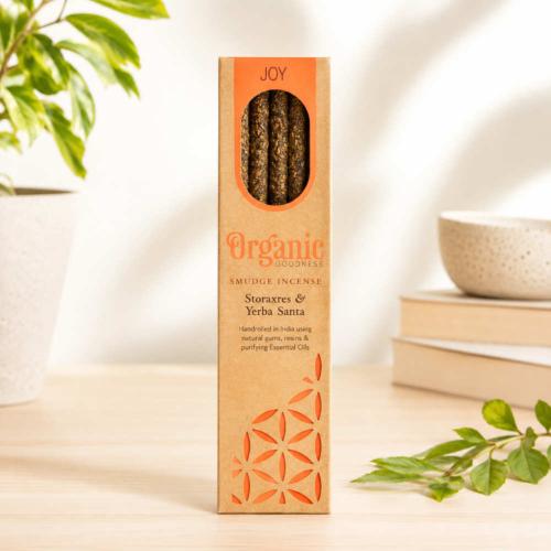 Smudge Incense Organic Goodness Joy Sweetgrass YerbaSanta x6