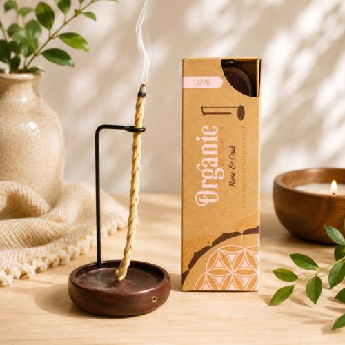 Rope Incense Organic Goodness Love Rose & Oud