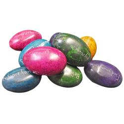 Set of 50 Sentiment Pebble Oval, 6 x 4cm Assorted