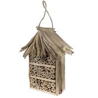 Bee/bug house, driftwood 3-tier, 38cm height