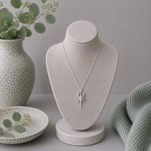Pendant Necklace Silver Colour Scorpion