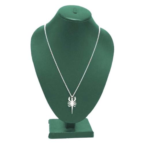 Pendant Necklace Silver Colour Scorpion