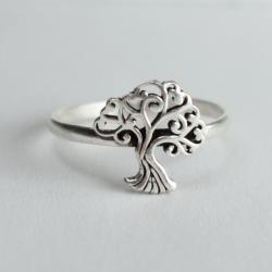 Ring, silver colour, Tree of Life