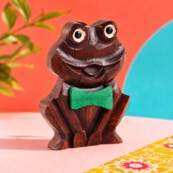 Glasses / Spectacle Stand Mango Wood Frog