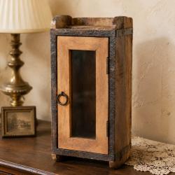 Upcycled Wooden Brick Mould 1 Door Cabinet