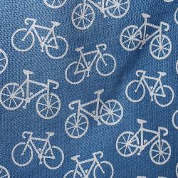 Jute shopping bag, Bicycles 30x30cm