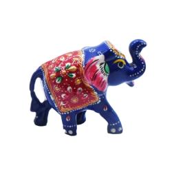 Blue Elephant Ornament Recycled Plastic 10 × 4 × 7cm