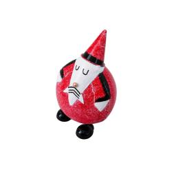 Sleeping Santa Recycled Metal Decoration