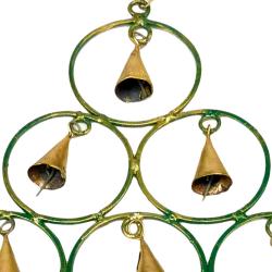 Chime 9 bells, 6 circles, recycled metal
