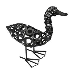 Recycled Metal Duck Ornament