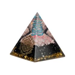 Orgone Pyramid Black Tourmaline Quartz 7cm