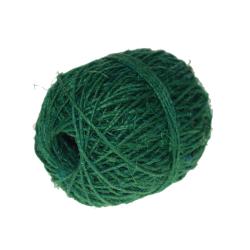 Single ball of garden or craft natural hemp twine light green length 50m