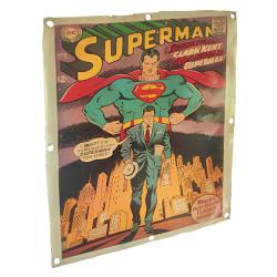 Recycled Metal Drum Superman Wall Plaque