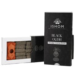 ISHOM Black Oudh Smudge Incense Bricks