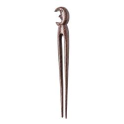 Hand-Carved Rosewood Moon Hair Pin