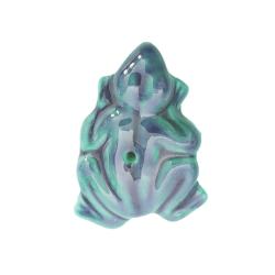 Incense Holder Ceramic Frog Blue