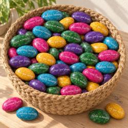Set of 50 Sentiment Pebble Oval, 6 x 4cm Assorted