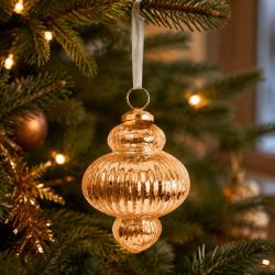 Hanging Tree Decoration Glass Chandelier Copper Colour