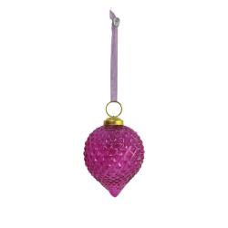 Hanging Tree Decoration Glass Lemon Pink