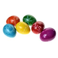 Kisii stone eggs set of 6 assorted 6cm
